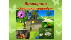 Знатоки природы викторина для начальной школы презентация